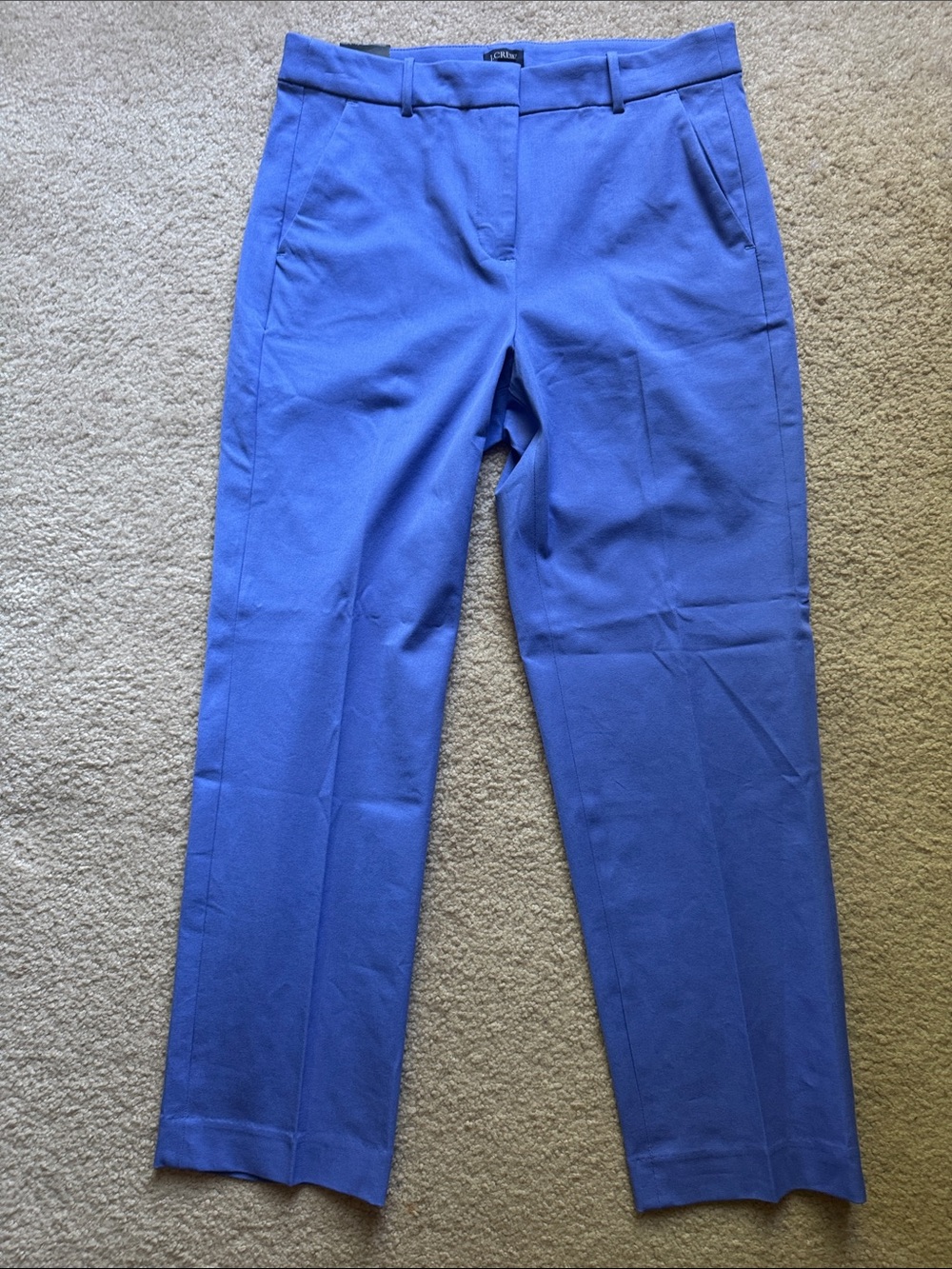J.Crew Kallie Straight Leg Pant Cool Lilac Blue Size 8 NWT - Picture 14 of 17